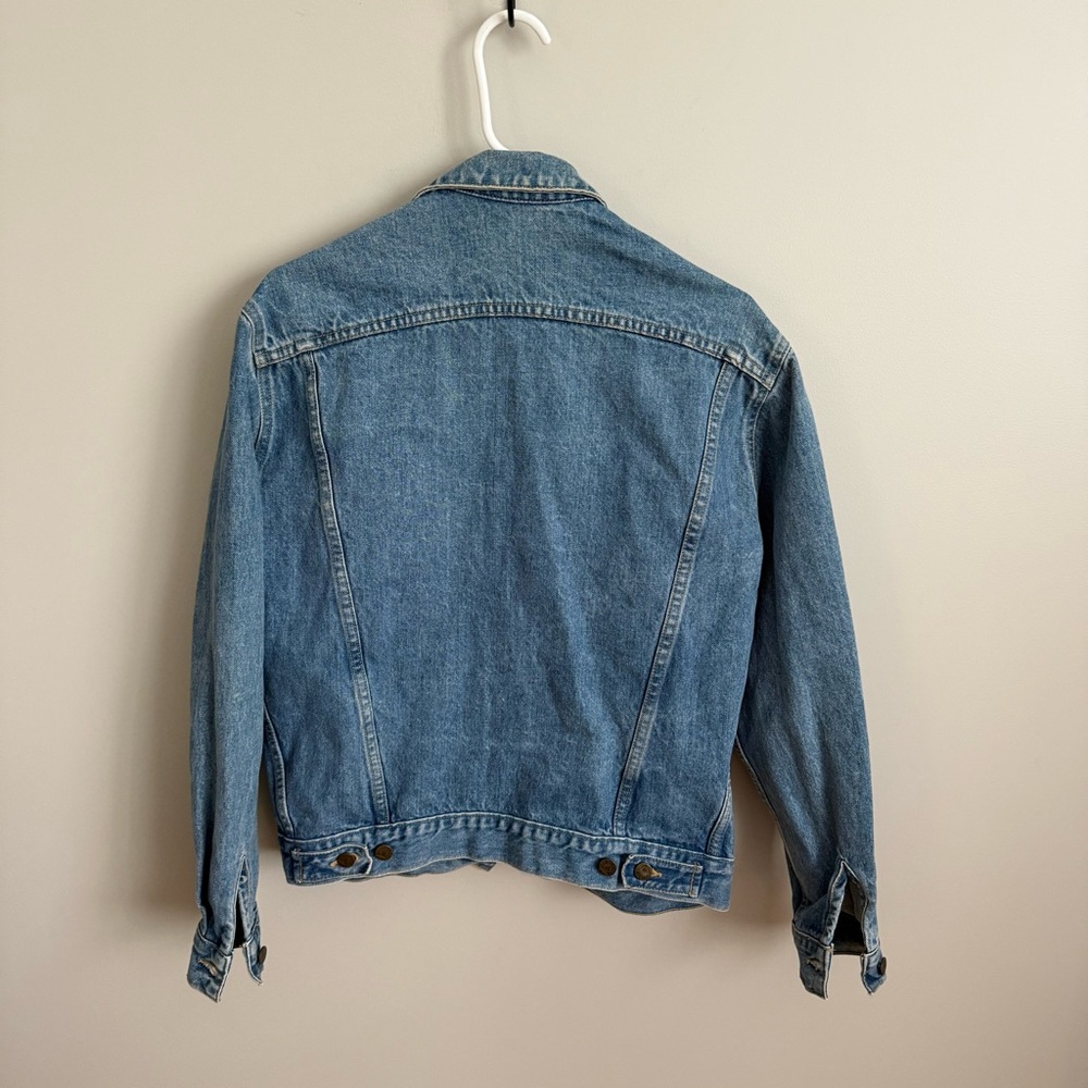 Vintage 80s Georges Marciano for Guess Medium Denim Jean Jacket with Patch VGVC - Picture 7 of 7